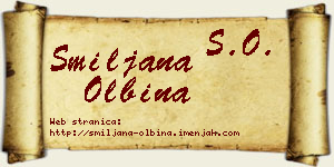 Smiljana Olbina vizit kartica
